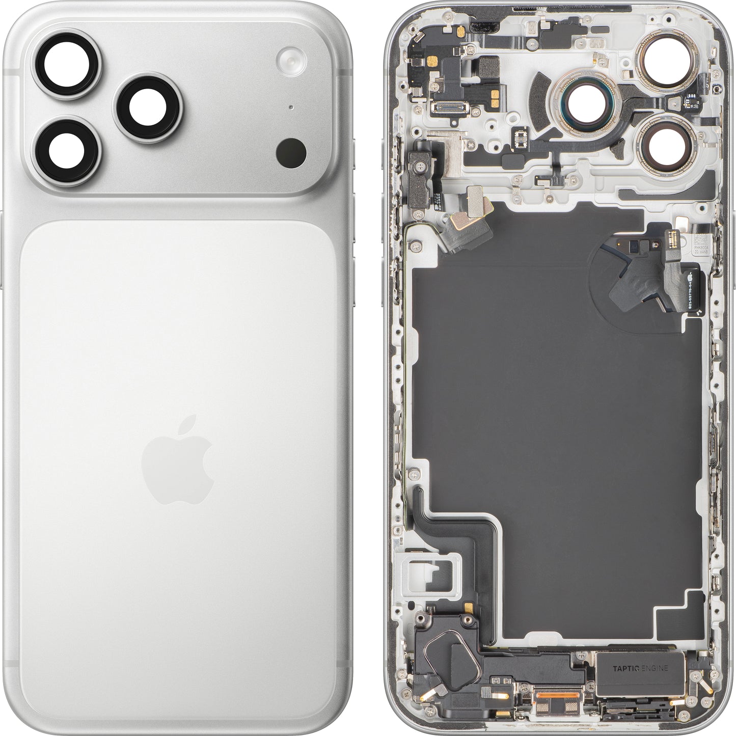 Kućište baterije Apple iPhone 17 Pro Max, sa srednjim kućištem, kompletni delovi, srebrno, zamena