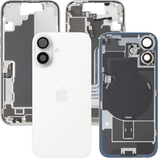 Poklopac baterije Apple iPhone 17, sa srednjom kućištem, kompletan, beli, zamena