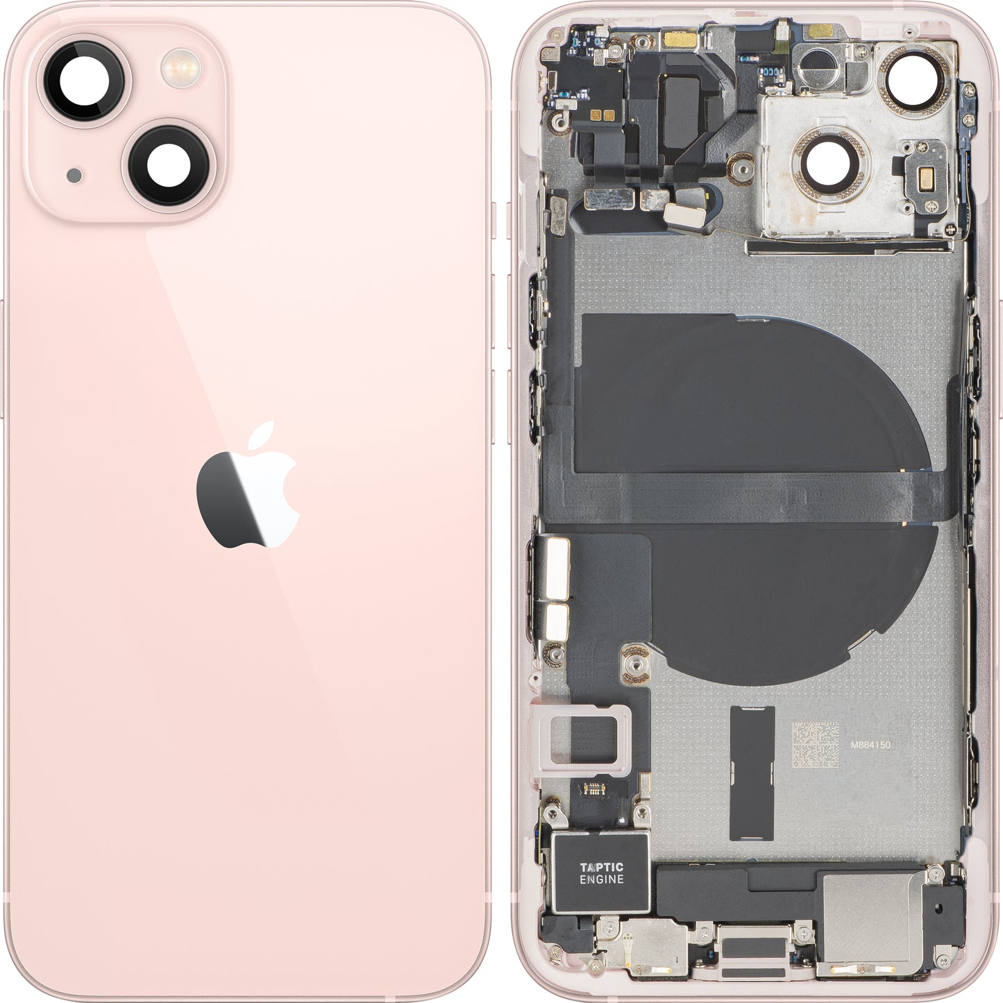 Poklopac baterije Apple iPhone 13, sa srednjim kućištem, kompletni delovi, roze, Swap Premium