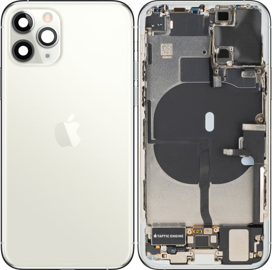 Poklopac baterije Apple iPhone 11 Pro, sa srednjim kućištem, kompletni delovi, srebrna, zamena