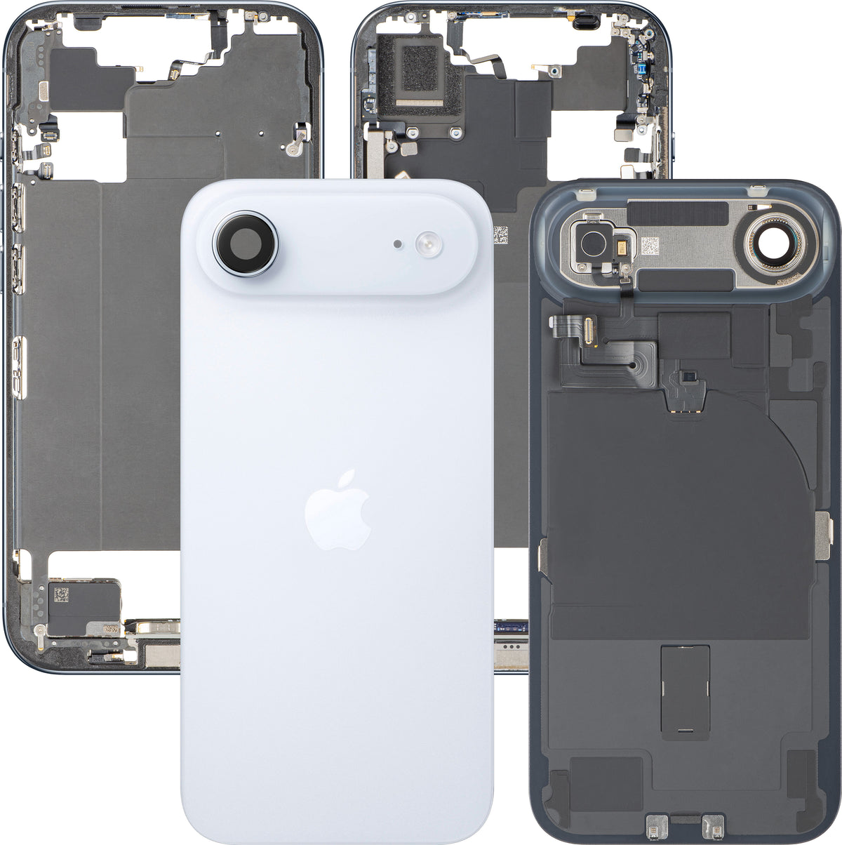 Poklopac baterije Apple iPhone 17 Air, sa srednjim kućištem, kompletni delovi, plavo (Sky Blue), Swap Premium