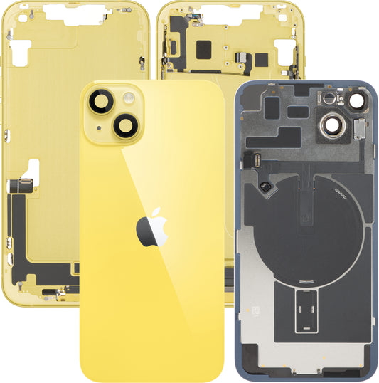 Poklopac baterije Apple iPhone 14 Plus, sa srednjim kućištem, kompletni delovi, žuta, Swap Premium