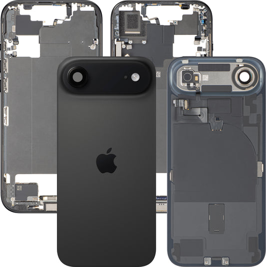 Poklopac baterije Apple iPhone 17 Air, sa srednjom kućištem, kompletni delovi, crna (Space Black), zamena