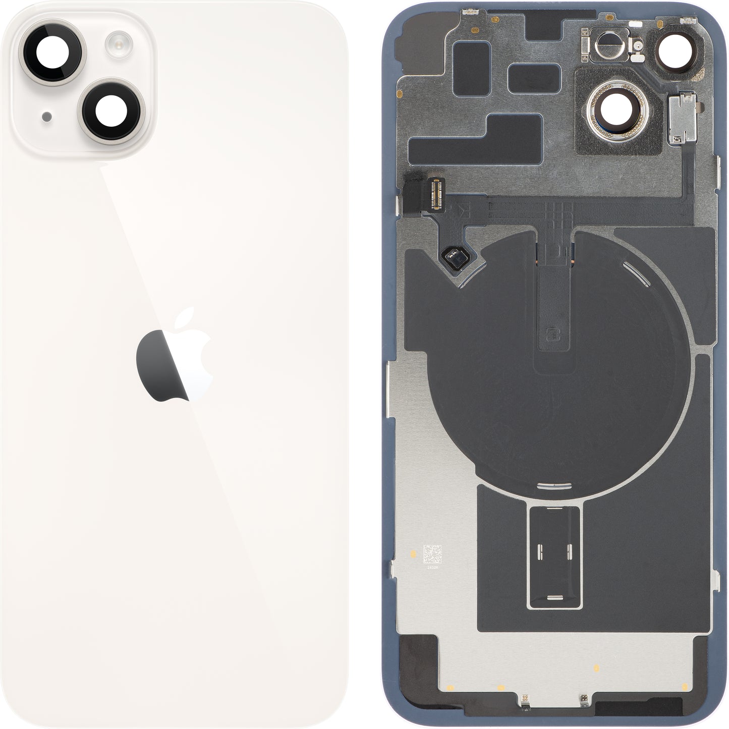 Kućište baterije Apple iPhone 14 Plus, sa srednjim kućištem, komplet delova, belo (Starlight), zamena