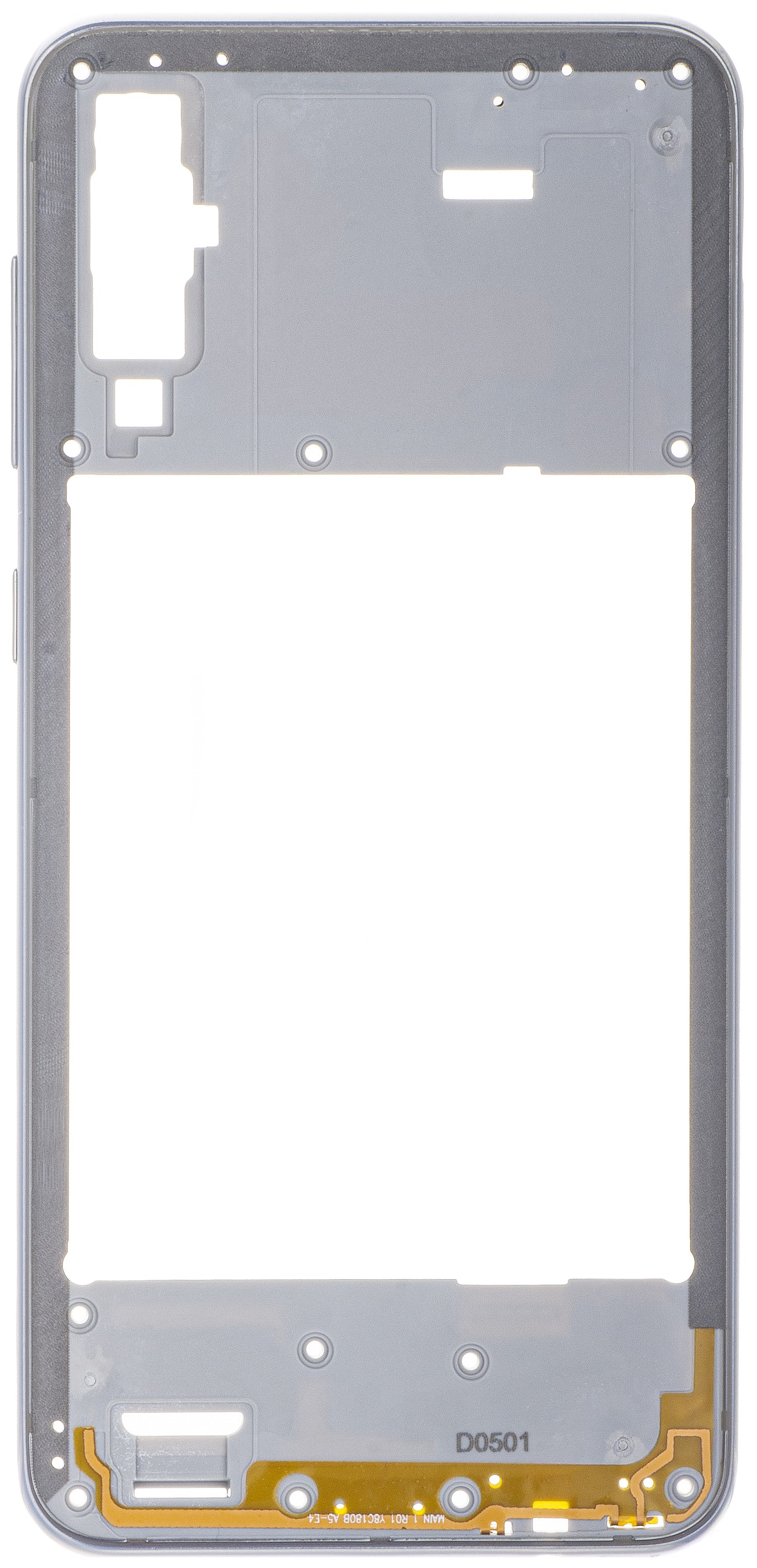 Srednje kućište Samsung Galaxy A50 A505, Srebrno