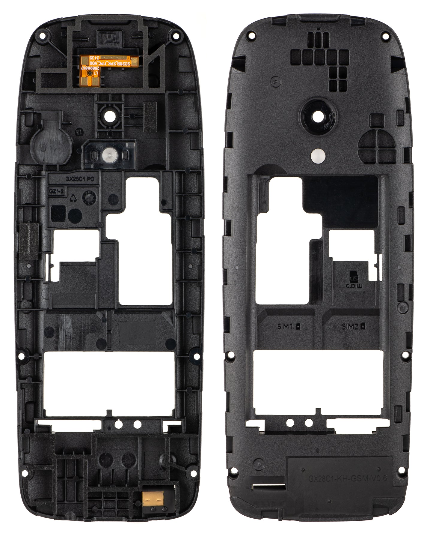 Srednji poklopac za NOKIA 6310 (2024), crni