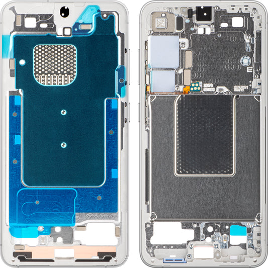 Srednji okvir Samsung Galaxy S24 S921, Sivi (Marble Grey), Servisni paket GH82-33418B