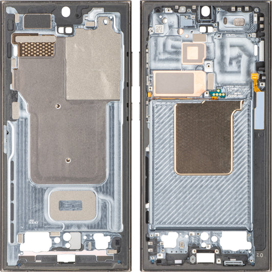 Kućište Sredina Samsung Galaxy S24 Ultra S928, Crna, Swap