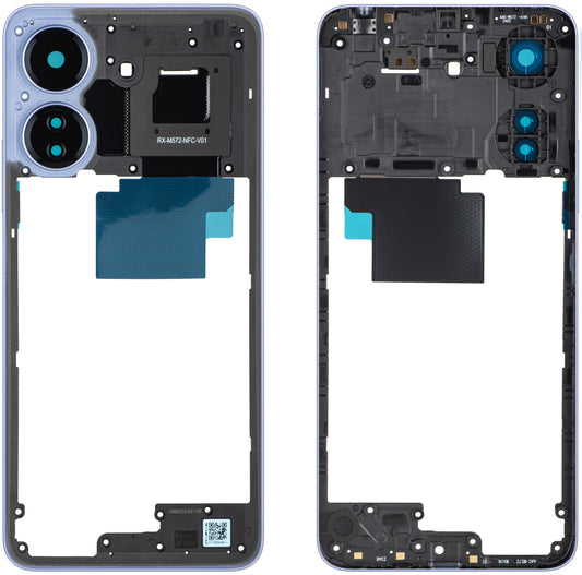 Srednje kućište Xiaomi Poco C65, Ljubičasto, Service Pack 560003C3UP00