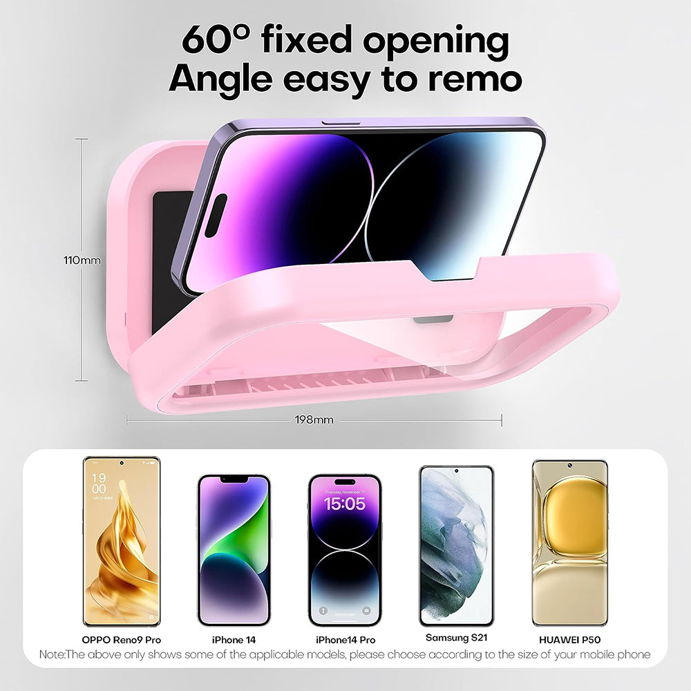 Futrola za zid sa taktilnom membranom Techsuit LC-999 za telefon, vodootporna, roze zlatna