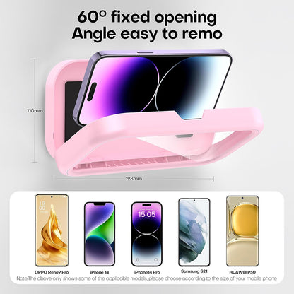 Futrola za zid sa taktilnom membranom Techsuit LC-999 za telefon, vodootporna, roze zlatna