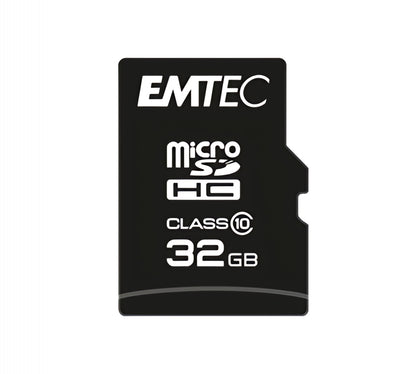 Memorijska kartica microSDHC Emtec C10 Classic, 32Gb, Klasa 10, Sa čitačem kartica i adapterom ECMSDM32GHC10CGRA2