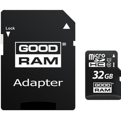 Memorijska kartica microSDHC GoodRam, 32Gb, Klasa 10 / UHS-1 U1, Sa Adapterom