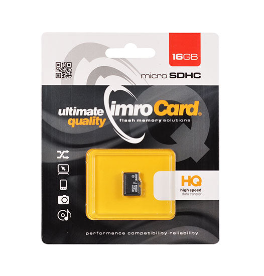 Memorijska kartica microSDHC Imro, 16Gb, Klasa 10 / UHS-1 U1