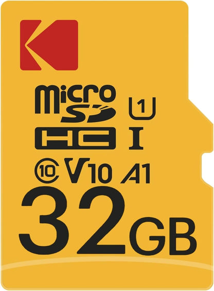 Memorijska kartica microSDHC Kodak Premium Performance, 32Gb, Klasa 10 / UHS-1 U1, Sa adapterom EKMSDM32GHC10K