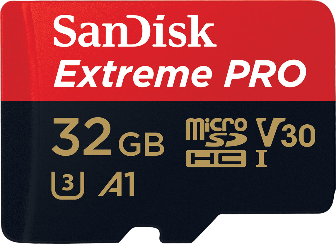 Memorijska kartica microSDHC SanDisk Extreme Pro, 32Gb, Klasa 10 / UHS-1 U3, Sa adapterom SDSQXCG-032G-GN6MA