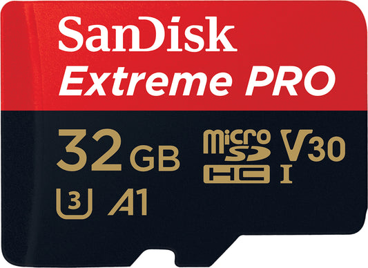 Memorijska kartica microSDHC SanDisk Extreme Pro, 32Gb, Klasa 10 / UHS-1 U3, Sa adapterom SDSQXCG-032G-GN6MA
