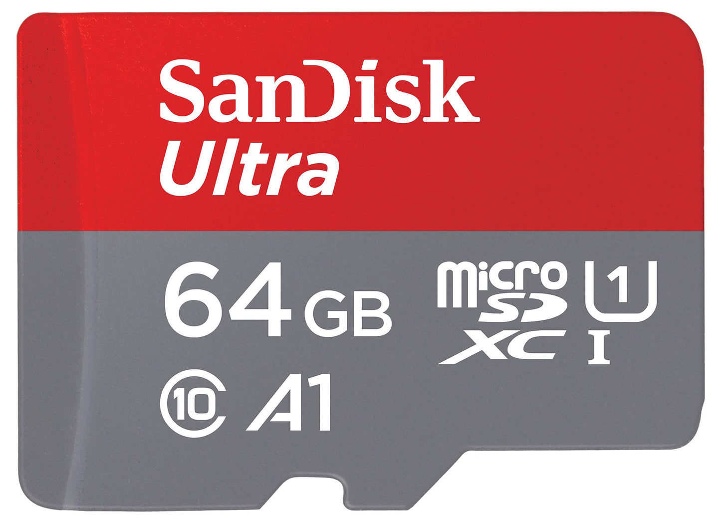 Memorijska kartica microSDXC SanDisk Ultra Android A1, 64Gb, Klasa 10 / UHS-1 U1, Sa adapterom SDSQUAB-064G-GN6MA