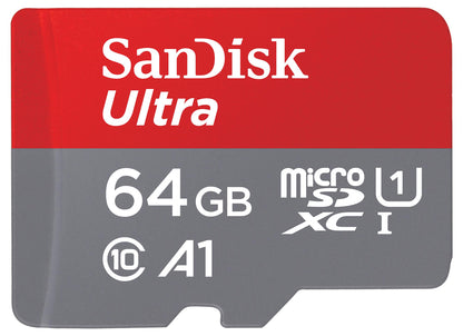 Memorijska kartica microSDXC SanDisk Ultra Android A1, 64Gb, Klasa 10 / UHS-1 U1, Sa adapterom SDSQUAB-064G-GN6MA