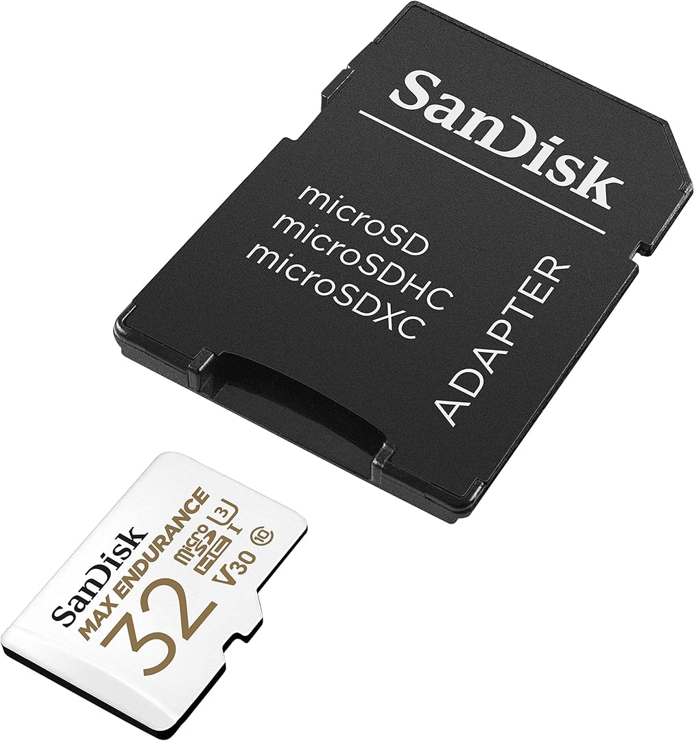 Memorijska kartica microSDHC SanDisk MAX Endurance, 32Gb, Klasa 10 / UHS-1 U3, Sa adapterom SDSQQVR-032G-GN6IA