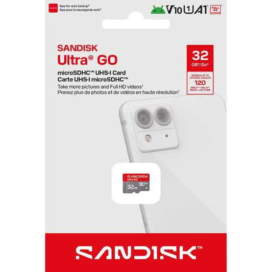 Memorijska kartica microSDHC SanDisk Ultra GO Android A1, 32Gb, Klasa 10 / UHS-1 U1 SDSQUGN-032G-GN6MN