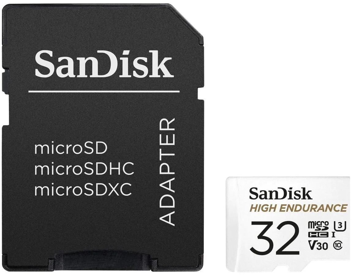 Memorijska kartica microSDHC SanDisk High Endurance, 32Gb, Klasa 10 / UHS-1 U3, Sa Adapterom SDSQQNR-032G-GN6IA