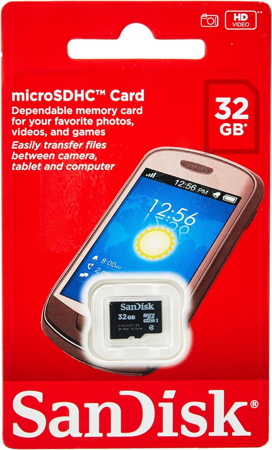 Memorijska kartica microSDHC SanDisk, 32Gb, Klasa 4 SDSDQM-032G-B35