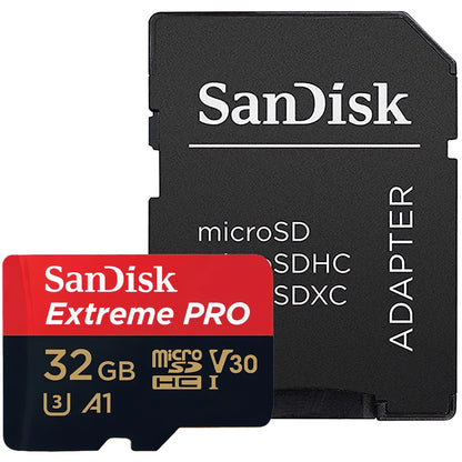 Memorijska kartica microSDHC SanDisk Extreme Pro, 32Gb, Klasa 10 / UHS-1 U3, Sa adapterom SDSQXCG-032G-GN6MA