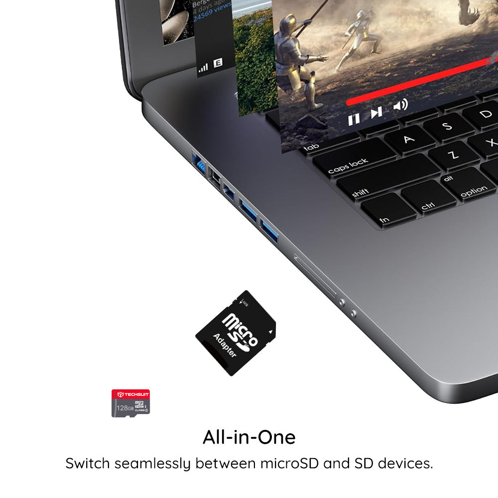 Techsuit THCM11 microSDXC memorijska kartica, 64 GB, klasa 10, sa adapterom