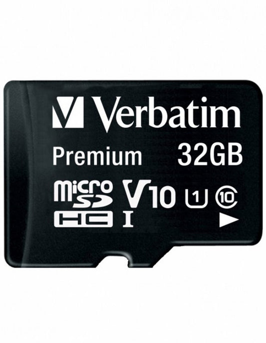 Memorijska kartica microSDHC Verbatim, 32Gb, Klasa 10 / UHS-1 U1, Sa Adapterom