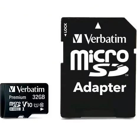Memorijska kartica microSDHC Verbatim, 32Gb, Klasa 10 / UHS-1 U1, Sa Adapterom