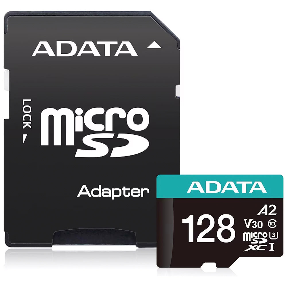 Memorijska kartica microSDXC Adata Premier Pro, 128GB, Klasa 10 / UHS-1 U3, Sa Adapterom AUSDX128GUI3V30SA2-RA1