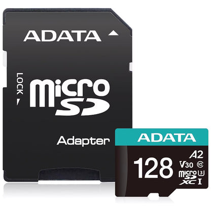 Memorijska kartica microSDXC Adata Premier Pro, 128GB, Klasa 10 / UHS-1 U3, Sa Adapterom AUSDX128GUI3V30SA2-RA1