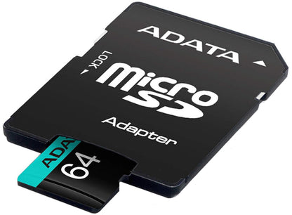 Memorijska kartica microSDXC Adata Premier Pro, 64Gb, Klasa 10 / UHS-1 U3, Sa adapterom AUSDX64GUI3V30SA2-RA1