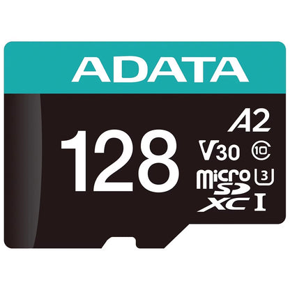 Memorijska kartica microSDXC Adata Premier Pro, 128GB, Klasa 10 / UHS-1 U3, Sa Adapterom AUSDX128GUI3V30SA2-RA1