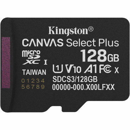 Memorijska kartica microSDXC Kingston Canvas Select Plus Android A1, 128Gb, Klasa 10 / UHS-1 U1 SDCS3/128GBSP