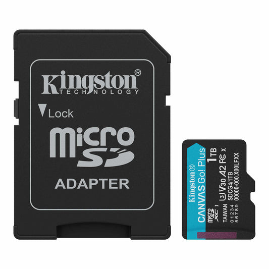 Memorijska kartica microSDXC Kingston Canvas Go Plus Android A2, 1TB, Klasa 10 / UHS-1 U3, Sa adapterom ‎SDCG4/1TB