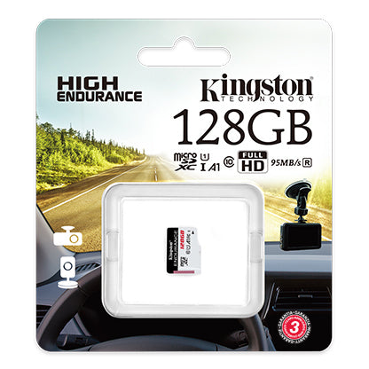 Memorijska kartica microSDXC Kingston Endurance, 128Gb, Klasa 10 / UHS-1 U1 SDCE/128GB