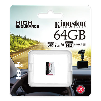 Memorijska kartica microSDXC Kingston Endurance, 64Gb, Klasa 10 / UHS-1 U1 SDCE/64GB