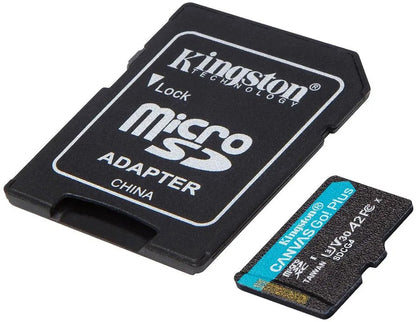 Memorijska kartica microSDXC Kingston Canvas Go Plus Android A2, 128Gb, Klasa 10 / UHS-1 U3, Sa adapterom SDCG4/128GB