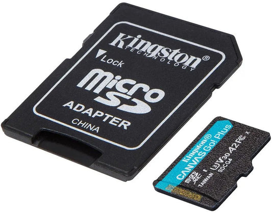 Memorijska kartica microSDXC Kingston Canvas Go Plus Android A2, 64Gb, Klasa 10 / UHS-1 U3, Sa Adapterom SDCG4/64GB
