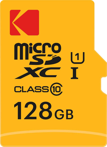 Memorijska kartica microSDXC Kodak Premium Performance, 128Gb, Klasa 10 / UHS-1 U1, Sa adapterom EKMSDM128GXC10K