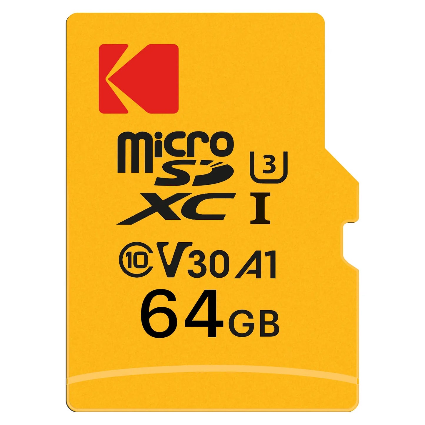 Memorijska kartica microSDXC Kodak Ultra Performance, 64Gb, Klasa 10 / UHS-1 U3, Sa adapterom EKMSDM64GXC10HPRK