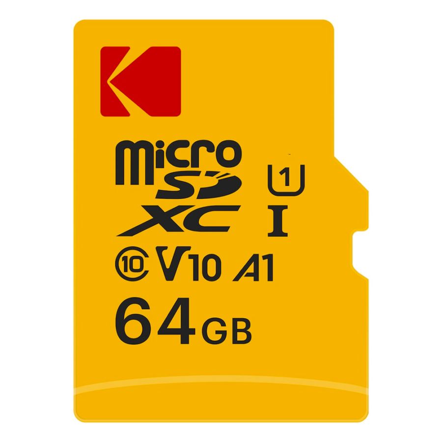 Memorijska kartica microSDXC Kodak, 64Gb, Klasa 10 / UHS-1 U1, Sa Adapterom EKMSDM64GXC10K