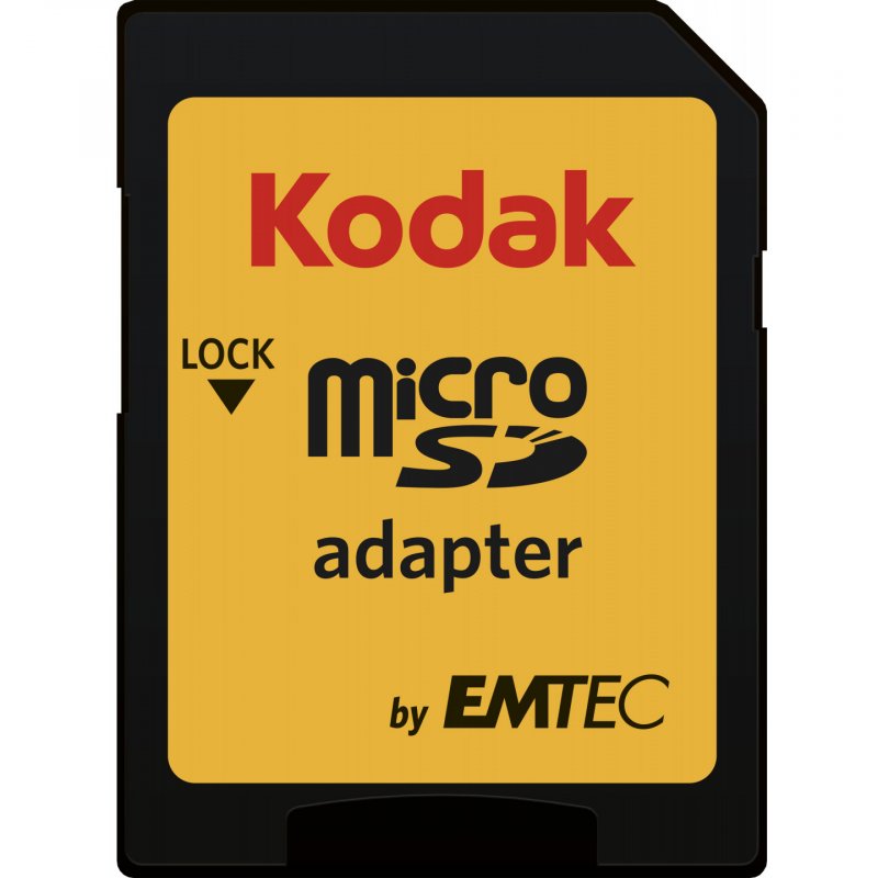 Memorijska kartica microSDXC Kodak, 64Gb, Klasa 10 / UHS-1 U1, Sa Adapterom EKMSDM64GXC10K