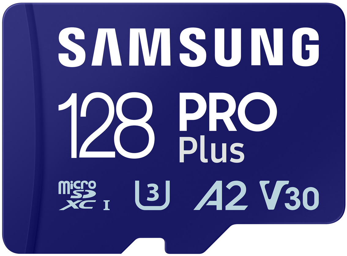 Memorijska kartica microSDXC Samsung PRO Plus, 128Gb, Klasa 10 / UHS-1 U3, Sa adapterom MB-MD128SA/EU