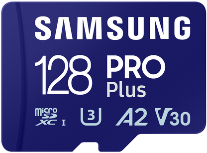 Memorijska kartica microSDXC Samsung PRO Plus, 128Gb, Klasa 10 / UHS-1 U3, Sa adapterom MB-MD128SA/EU