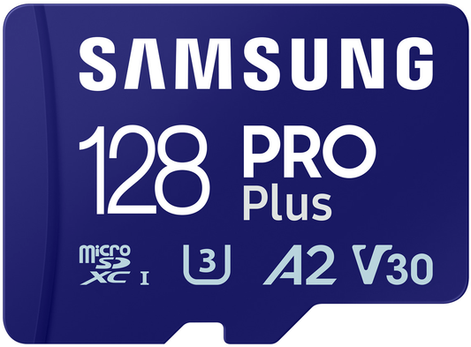 Memorijska kartica microSDXC Samsung PRO Plus, 128Gb, Klasa 10 / UHS-1 U3, Sa adapterom MB-MD128SA/EU