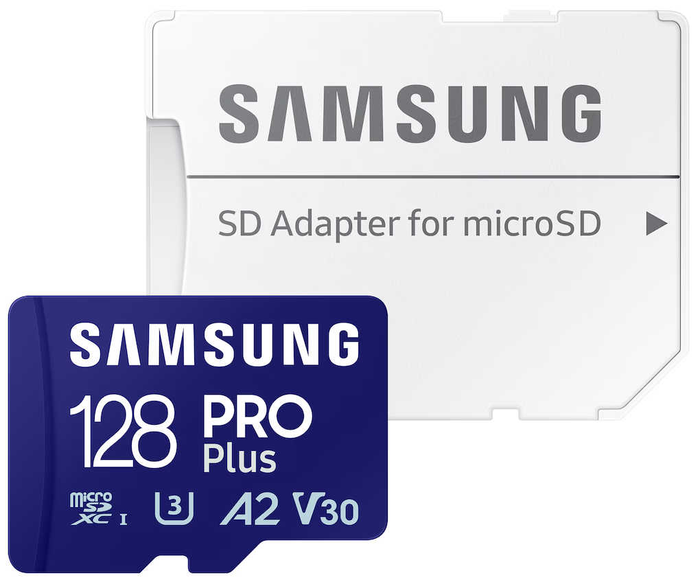 Memorijska kartica microSDXC Samsung PRO Plus, 128Gb, Klasa 10 / UHS-1 U3, Sa adapterom MB-MD128SA/EU