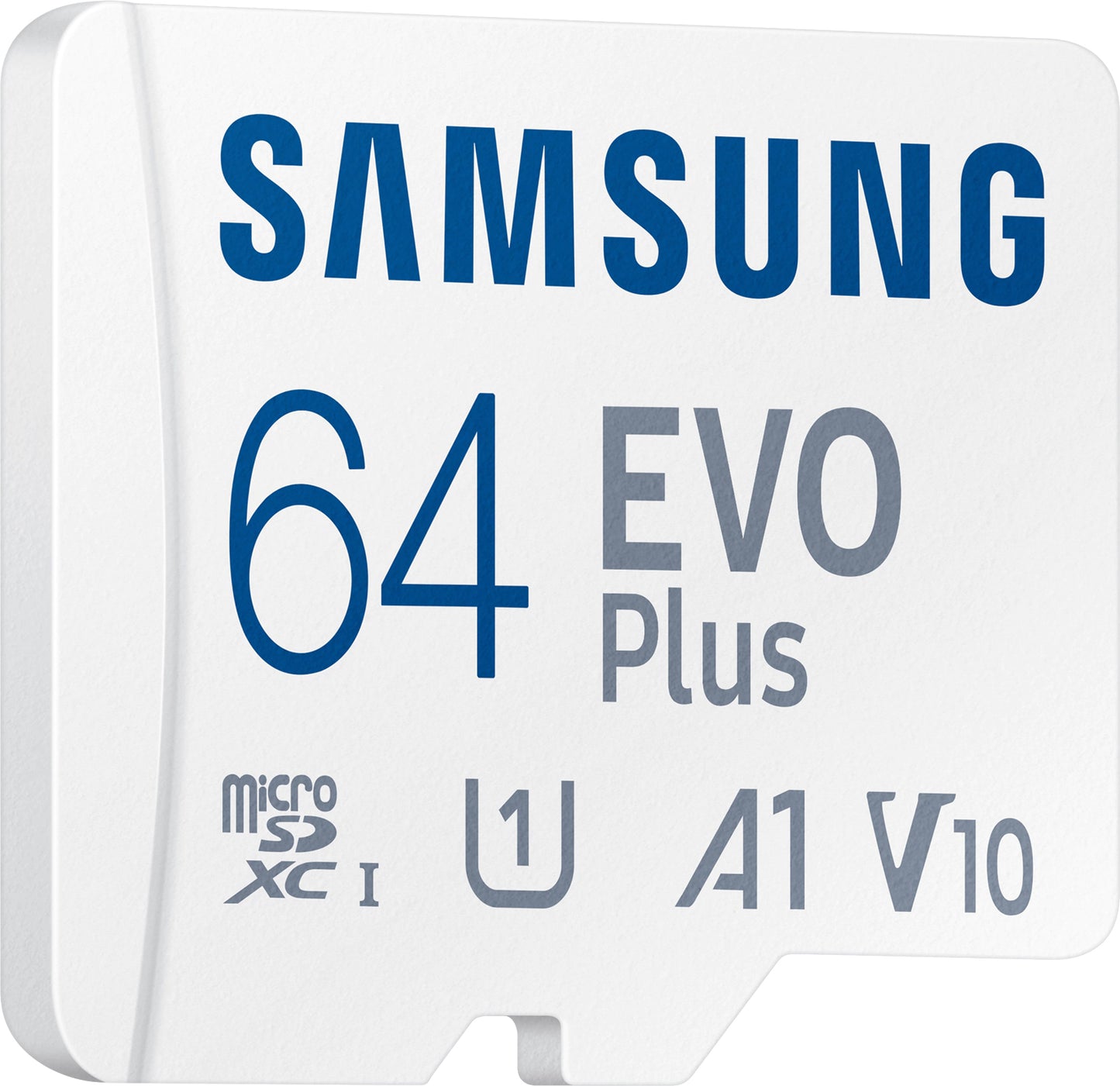 Memorijska kartica microSDXC Samsung Evo Plus, 64Gb, Klasa 10 / UHS-1 U3, s adapterom MB-MC64KA/EU